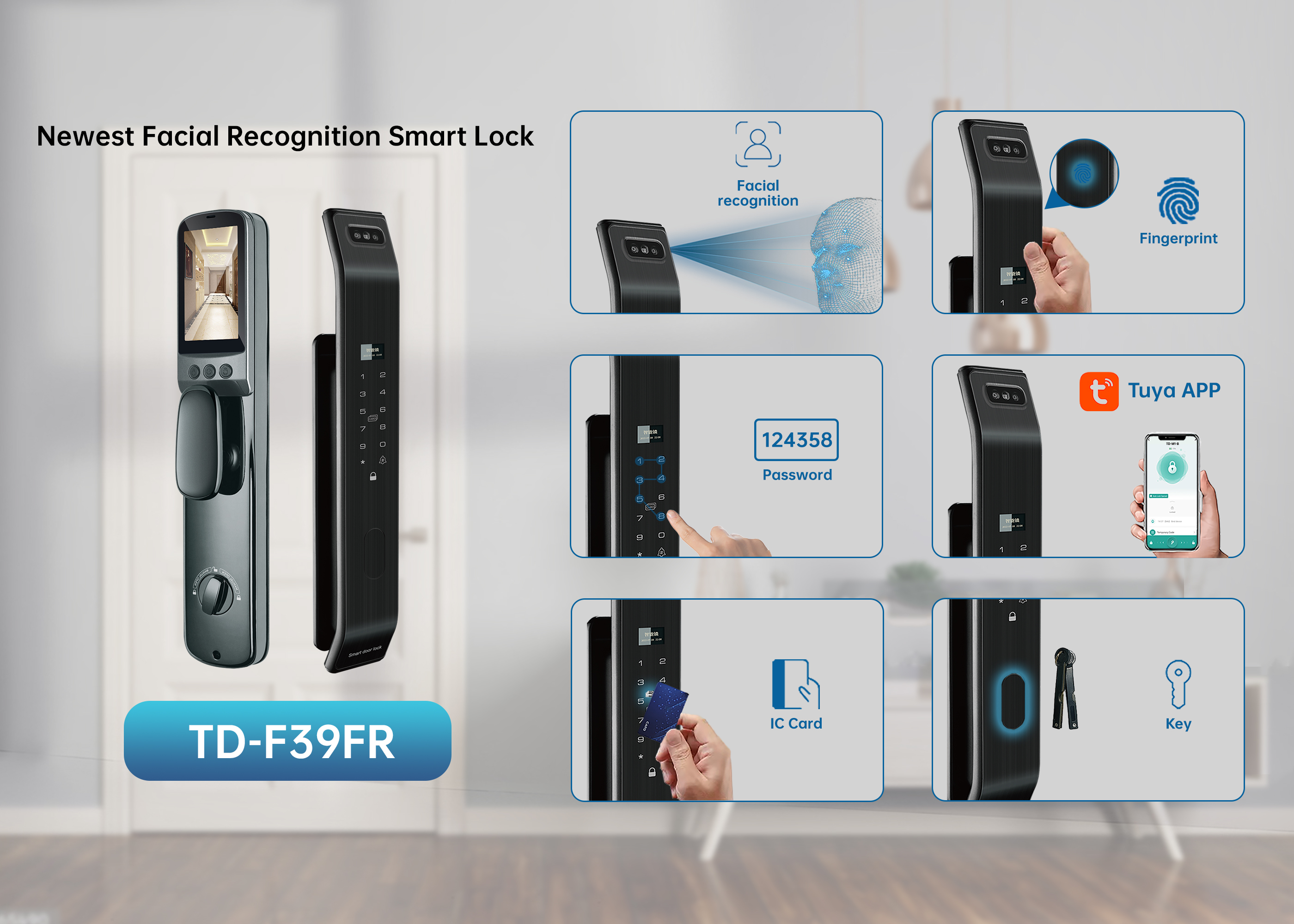 Trudian's TD-F39FR Facial Recognition Smart Lock