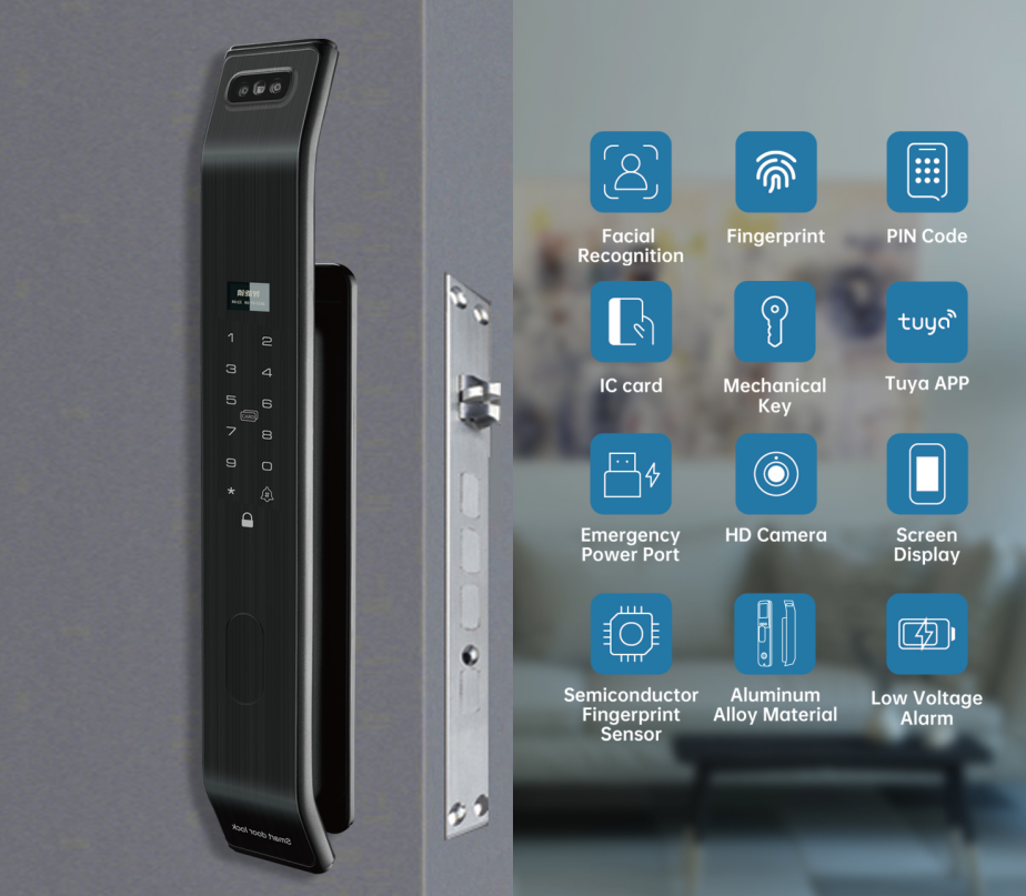 Trudian's TD-F39FR Facial Recognition Smart Lock